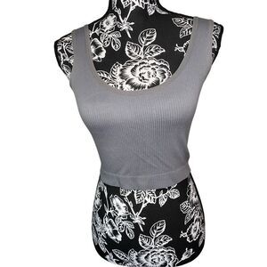 Coqq Wide Strap Ribbed Crop Top Tank Top Sexy Lounge Casual Everyday